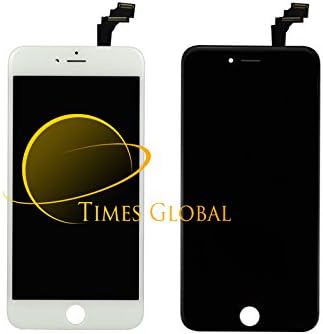 Times Global OEM iPhone 6 Plus (5.5 inches) White LCD Display Touch Screen Digitizer Replacement + Free Tool kit and Tempered Glass Screen Protector