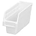 Akro-Mils 30040 ShelfMax Plastic Nesting Shelf Bin Box, 12-Inch Length x 4-Inch Width x 6-Inch Height, Case of 16, White