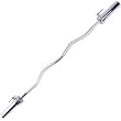 Cap Barbell Solid Curl Bar with Collars