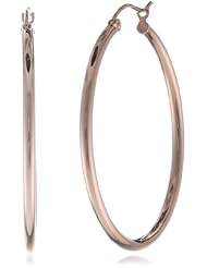 14k Rose Gold 2mm Tube Hoop Earrings
