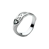 Kit Heath Ladies Sterling Silver 22H2 Celtic Knotwork Ring