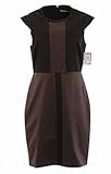 Marc New York By Andrew Marc Women's Colorblock Matte Satin Dress