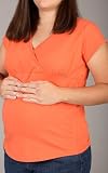 Short Sleeve Maternity Nursing Top Shirt