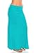 Young Aloud FOLD Down Waist Long Maxi Skirt