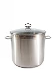 Universaltopf Edelstahl 20 Liter L Kochtopf Suppentopf mit Glassdeckel