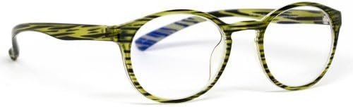 Protective Computer Glasses by Phonetic Eyewear Alpha in Forest Stripe by Phonetic Eyewear