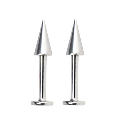 Spike Labret 14G Piercing Monroe (Upper Lip) Body Piercing LBS 14 Gauge 1/2" (2 Pieces)