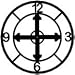 Giant 36 Inch Diameter Hand-crafted Tower Wall Clock (Arabic Quad Numerals, Celtic Cross Style)