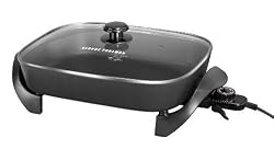 George Foreman SKG01GFB 12-by-15-Inch Electric Skillet with Glass Lid