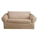 Cotton Duck Sofa Slipcover - Linen (3-pc.)