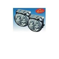 Tagfahrlicht rund mit 4 LED's Auto Scheinwerfer 2er Set