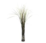 IMAGE OF Grass & Bamboo w/Cylinder Silk Plant