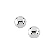 14K White Gold Children's 4 MM Ball Earrings