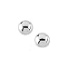 14K White Gold Children's 4 MM Ball Earrings