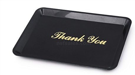 Deals on Liberty Tip Tray Black with "Thank You" Imprint.