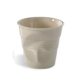 Revol Froisses 2.75 oz. Crumpled Espresso Tumbler, Cream