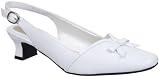 Easy Street Women's Incredible Mid Heel Shoes,White,6.5 M US