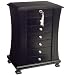 Mele & Co. Layla Java Finish Modern Jewelry Chest