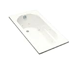 KOHLER K-1357-H-0 Devonshire 5-Foot Whirlpool, White