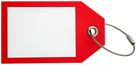 DON'T TOUCH LUGGAGE TAG - DURABLE BAG TAG AND LUGGAGE LABEL FOR SAFETY AND SECURITY - ID TAG FOR LUGGAGE - ESSENTIAL TRAVEL ACCESSORY