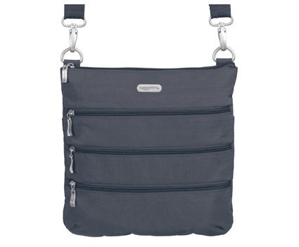 Baggallini Big Zipper Bagg- Solid Nylon Crinkle