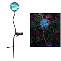 Eco friendly solar power Murano Garden Globe - Aqua