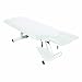 3B Scientific White Carbon Steel Therapy Pedestal Treatment Table, 300 lbs Capacity, 204cm Length x 65cm Width x 60cm Height