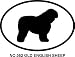 OLD ENGLISH SHEEP Oval Bumper Sticker