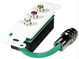 CABLESTOGO 40740 COMPOSITE VIDEO & STEREO AUDIO WALL PLATE