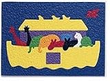 kids and infants educational toys item: Lauri Textured Crepe Rubber Puzzle - NOAH'S ARK 15 pcs