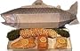2 Foot Long * LIFE SIZE * Wild Alaskan Smoked Salmon, Trout & Halibut Gift Basket * KOSHER*