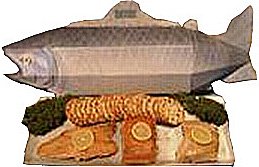 2 Foot Long * LIFE SIZE * Wild Alaskan Smoked Salmon, Trout & Halibut Gift Basket * KOSHER* 2 Foot Long * LIFE SIZE * Wild Alaskan Smoked Salmon, Trout & Halibut Gift Basket * KOSHER*