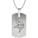 NFL Minnesota Vikings Logo Dog Tag Pendant with Chain at Amazon.com