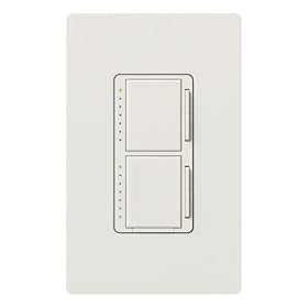 Lutron MA-L3L3-WH Maestro 300 Watt Single Pole Dual Dimmer, White