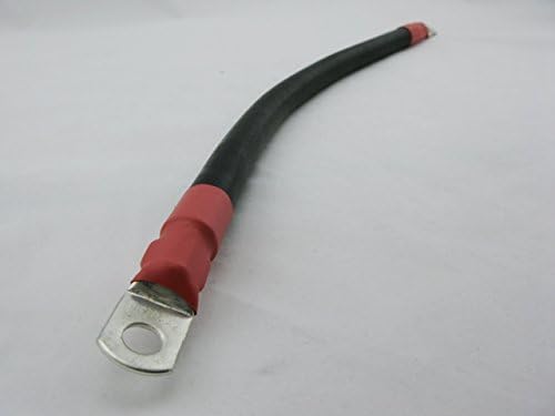3 Ft (36") Wind Solar Battery Cable Flexible Parallel Red 2/0 Gauge 3/8" Lugs