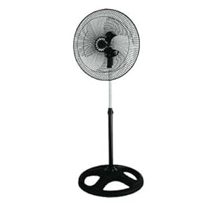 Ragalta RHSF-6018 Floor Fan 457.20 Mm Diameter Blade Span 3 Speed Settings Oscillating Black Ragalta RHSF-6018 Floor Fan 457.20 Mm Diameter Blade Span 3 Speed Settings Oscillating Black