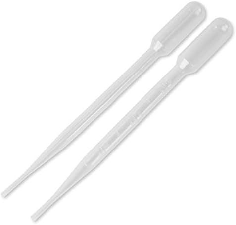 Hot Sale Disposable Graduated Transfer Pipettes LDPE, 5ml Vol Plastic Eye Droppers + Cosmos Cable Tie - 100pcs / Bag