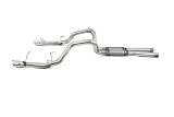 MBRP S7226409 T409 Stainless Steel Rear Race Version Dual Split Cat-Back Exhaust System