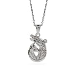 Equestrian Style Sterling Silver Horse Pendant