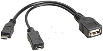 Generic USB Type Female to Micro USB Male Host OTG with Micro USB Female Y Cable