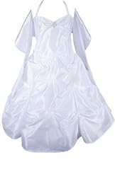 Girls Ankle Length Flower-Girl Dress/Pageant Dress/Wedding Dress 