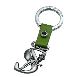 Tinker Bell Letter S Pewter Key Chain