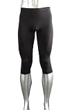 FALKE Herren/uni Sport-Unterw&auml;sche Skiing Athletic Fit 3/4 Tights, black, L, 33505