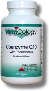Nutricology Coenzyme Q10 with Tocotrienols, Softgel, 200-Count On Sale