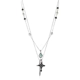 Lucky Brand Cross Charm Necklace, 18