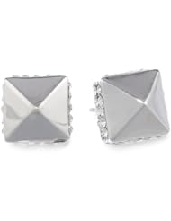 Vince Camuto Silver and Crystal Mini Stud Earrings