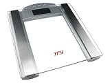 TFY High-Capacity Scale with Body Composition Analyzer - Measures Body Fat, Hydration, Muscle and Bone Mass - Five Athletic Modes - 12 Personal Profiles (440 lb.)