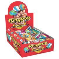 Topps Ring Pop Twisted Fruit Pop Candy - 24 Ea