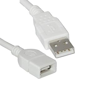Cables To Go - 19003 - 1M USB A Male to A Female Extension Cable (White)