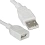 Cables To Go - 19003 - 1M USB A Male to A Female Extension Cable (White)